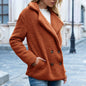 Loose Lapel Cardigan Fluffy Coat