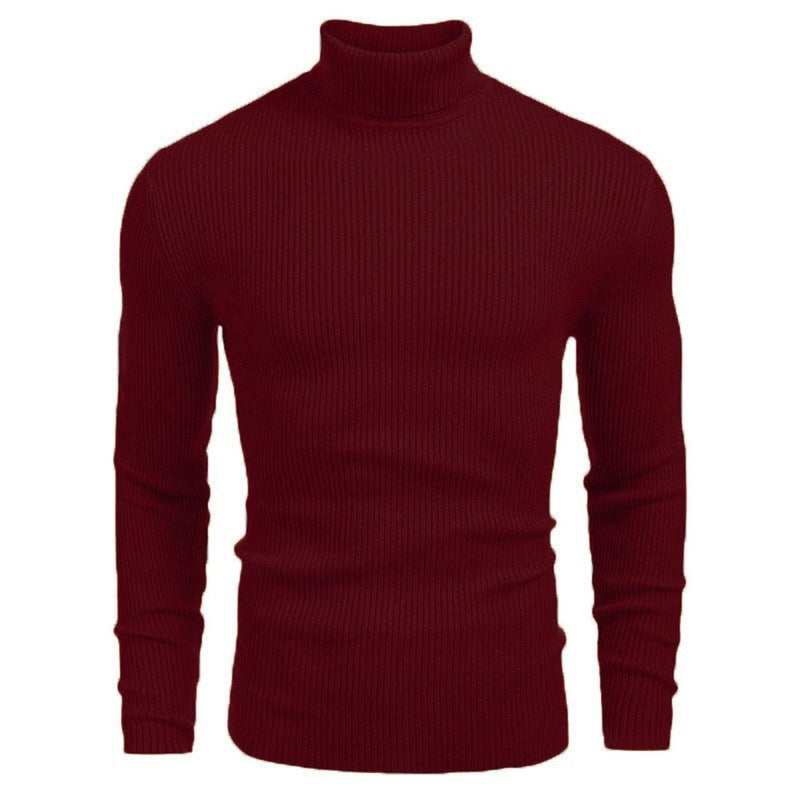 Men's Slim-fit Turtleneck Long-sleeved Shirt