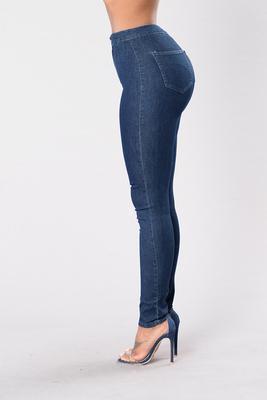 Women Ripped Denim Skinny Jeans