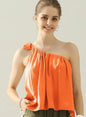 Ninexis One Shoulder Silk Top