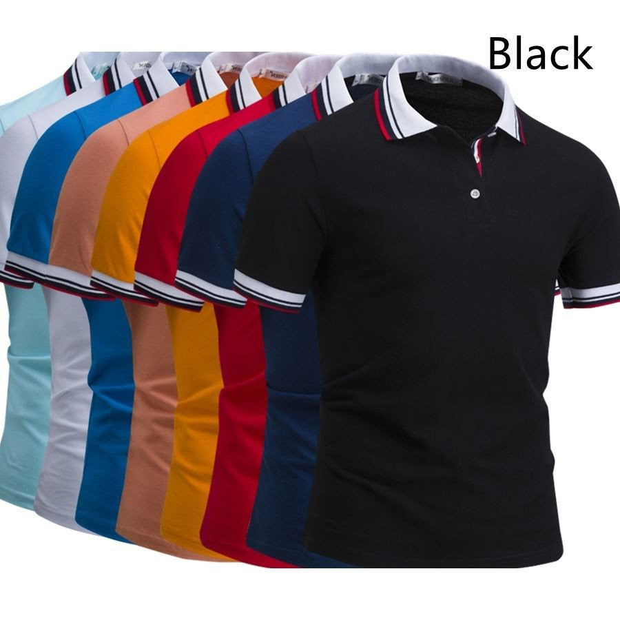 Men's  Casual Lapel Polo Shirt