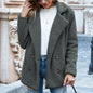 Loose Lapel Cardigan Fluffy Coat