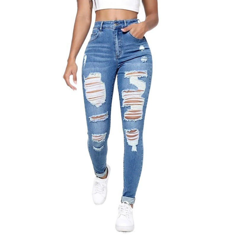 Women's High Waist Slim Fit Denim Jean