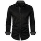 Men's Shirt Autumn And Winter New Patchwork Casual