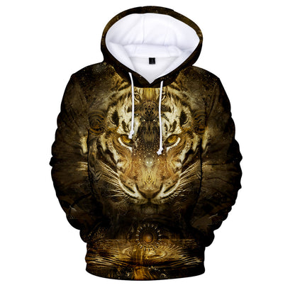 Men's Creative Tiger  Print hoodie