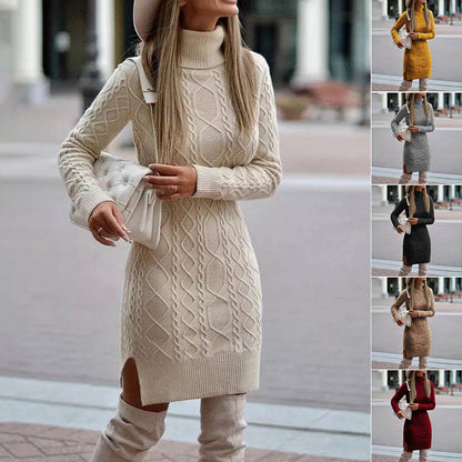 Knitted Turtleneck  Dress