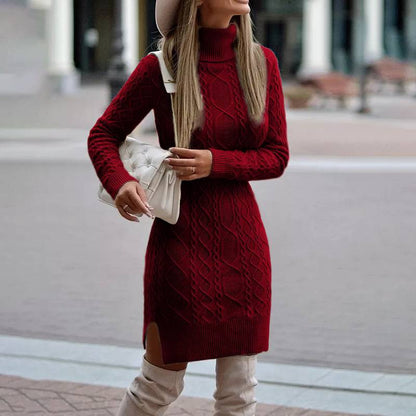 Knitted Turtleneck  Dress