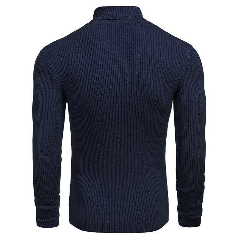 Men's Slim-fit Turtleneck Long-sleeved Shirt