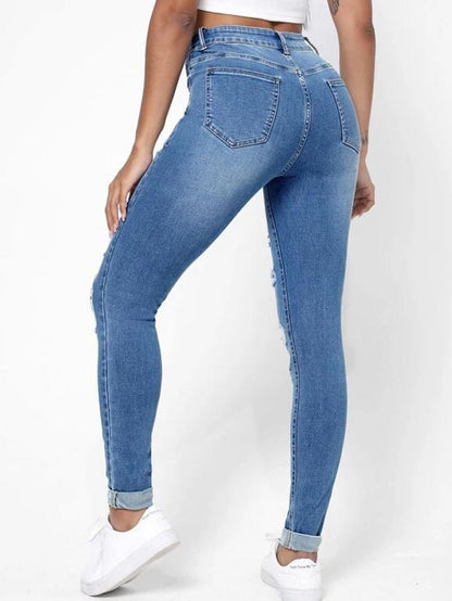 Women's High Waist Slim Fit Denim Jean