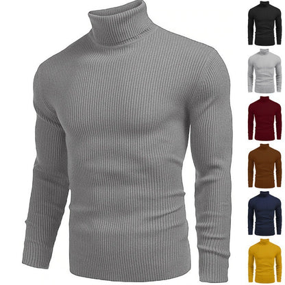 Men's Slim-fit Turtleneck Long-sleeved Shirt