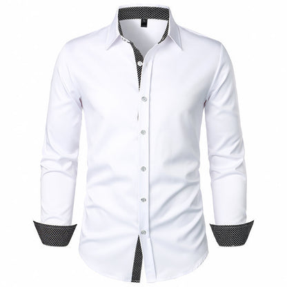 Men's Shirt Autumn And Winter New Patchwork Casual