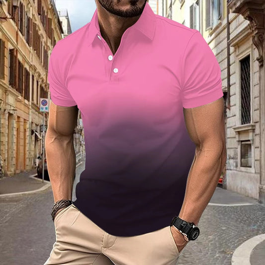 Men Polo Pixie Gradient Pocket Shirt